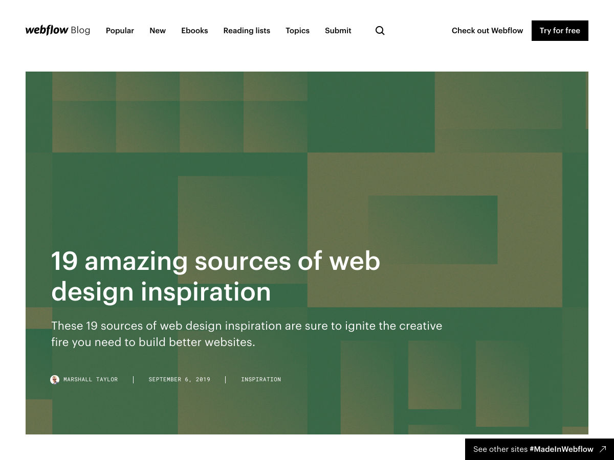 Popular design news of the week: September 9, 2019 - September 15, 2019 19sources