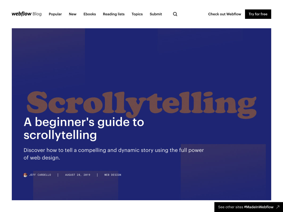 Popular design news of the week: September 2, 2019 - September 8, 2019 scrollytelling