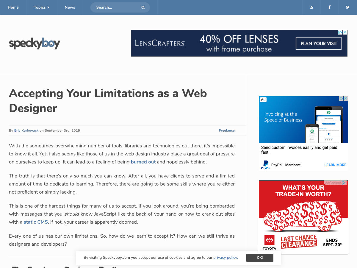 Popular design news of the week: September 2, 2019 - September 8, 2019 limitations