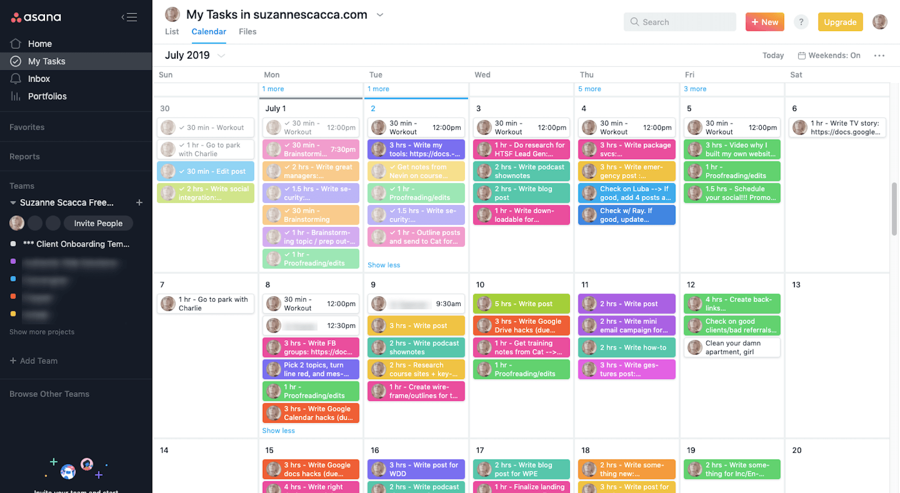 Creative Essentials: Professional Tools That Make My Work Better Asana Tasks