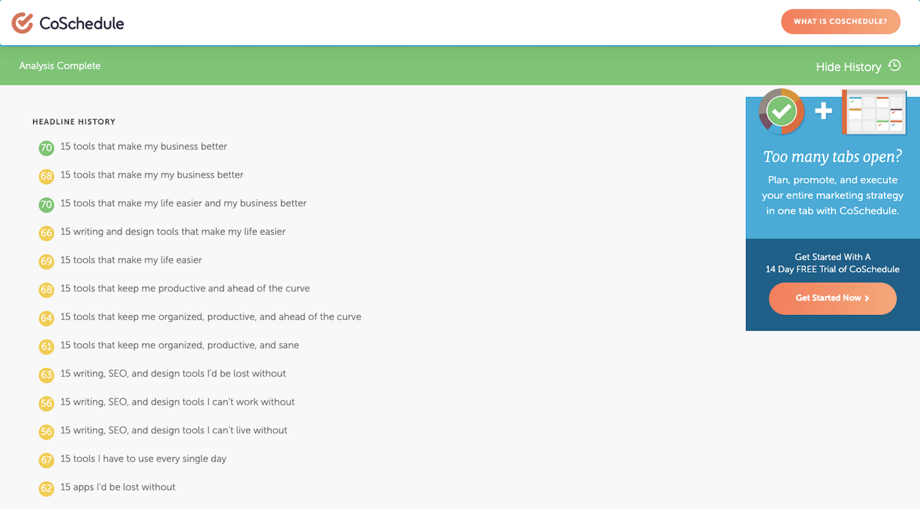 Creative Essentials: Professional Tools That Make My Work Better CoSchedule Score