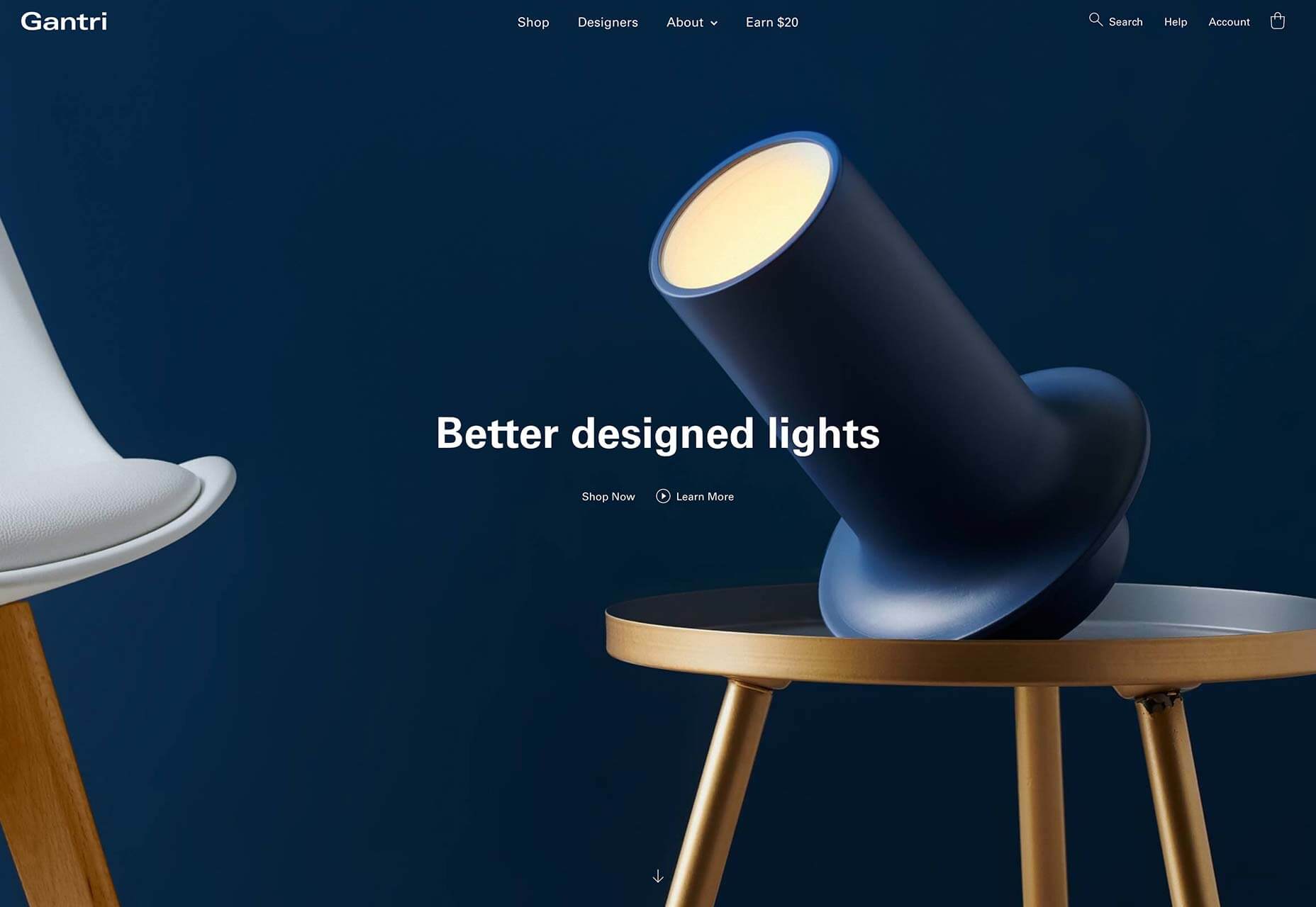 20 Freshest Web Designs, August 2019 14-gantri