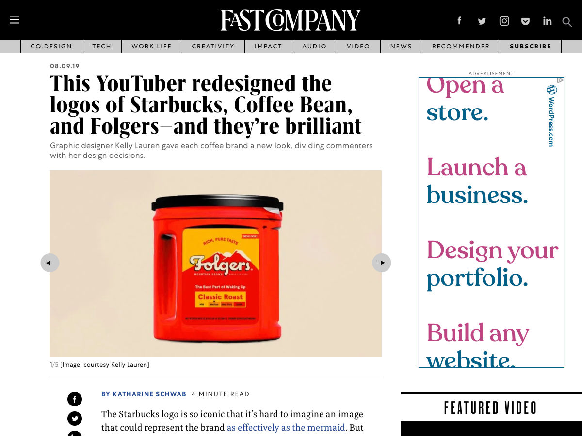 Popular design news of the week: August 12, 2019 - August 18, 2019 youtuber