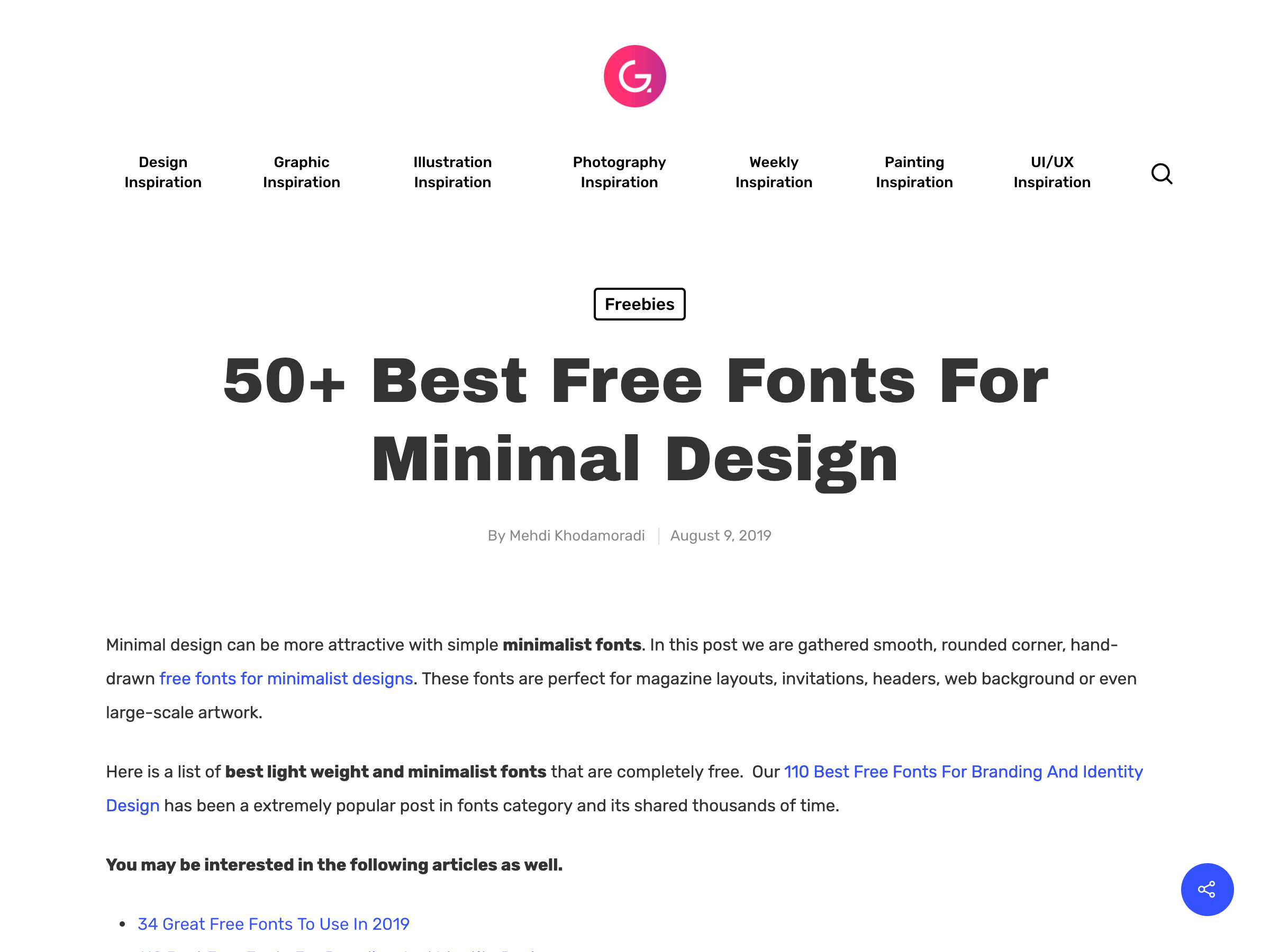 Popular design news of the week: August 12, 2019 - August 18, 2019 minimal 1