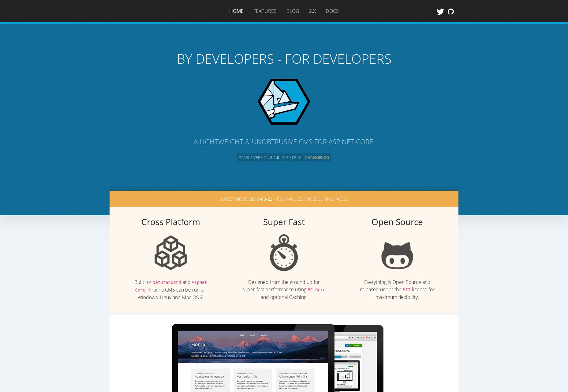 12 Best CMS for 2019 piranha