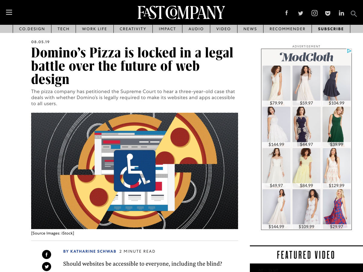 Popular design news of the week: August 5, 2019 - August 11, 2019 dominos