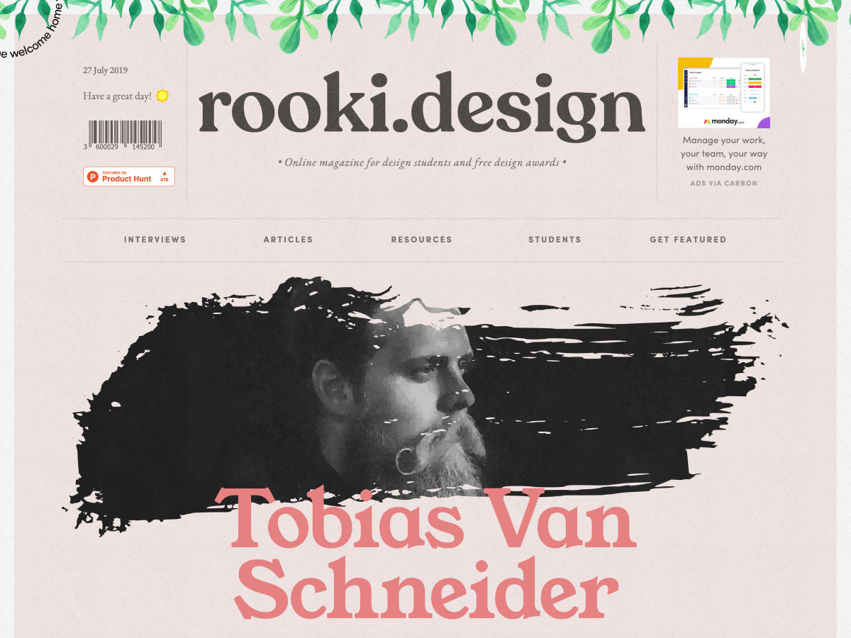 Popular design news of the week: July 22, 2019 - July 28, 2019 rooki 1