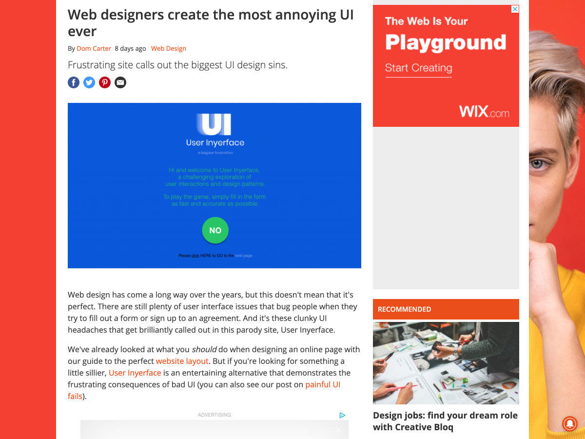 Popular design news of the week: July 8, 2019 - July 14, 2019 annoying