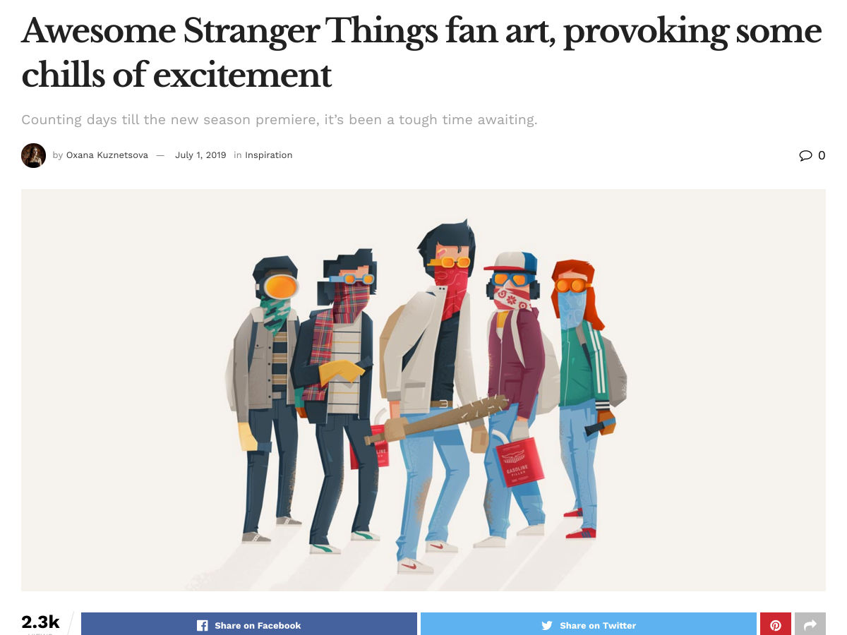 Popular design news of the week: July 8, 2019 - July 14, 2019 strangerthings