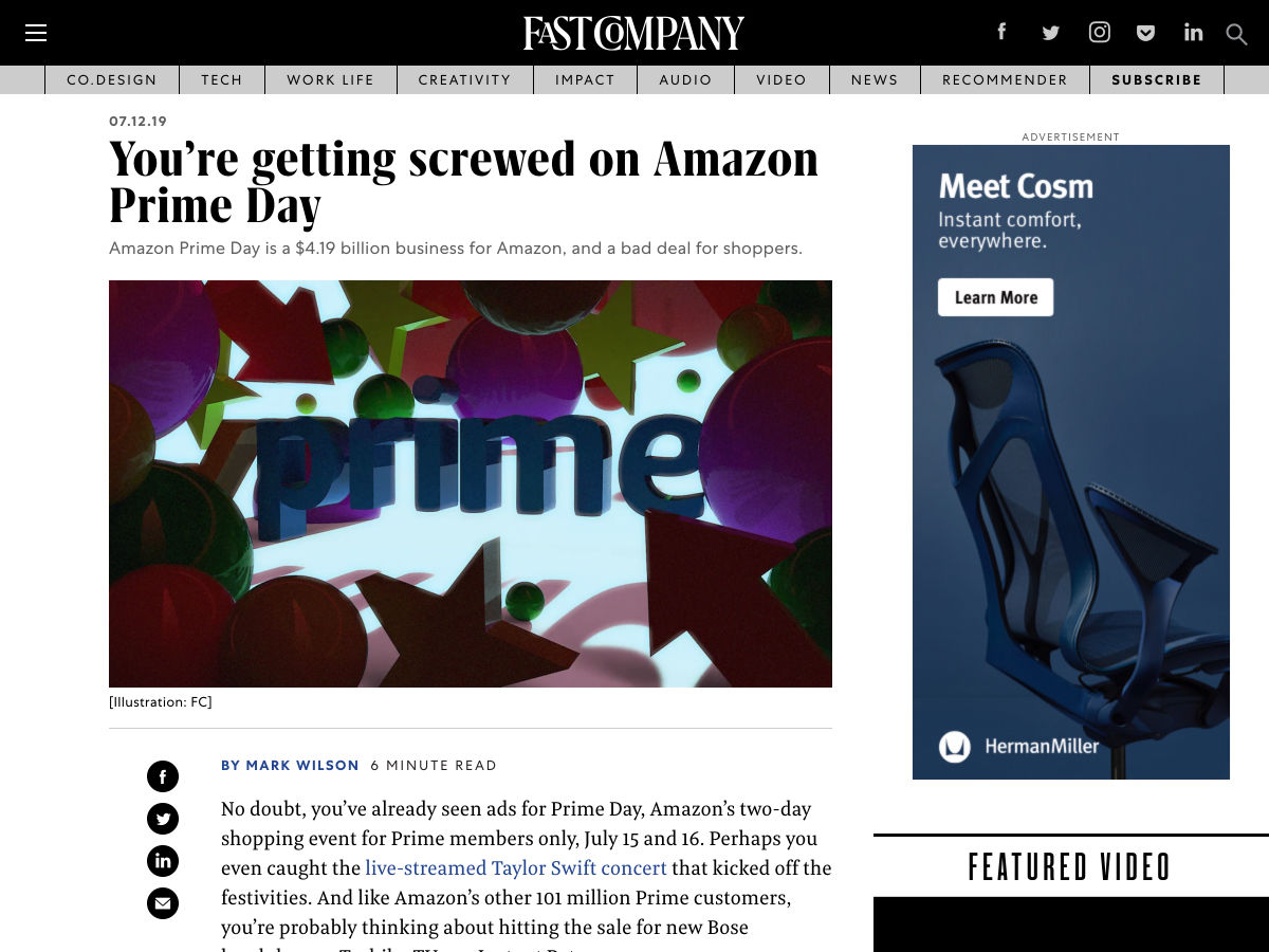 Popular design news of the week: July 8, 2019 - July 14, 2019 primeday