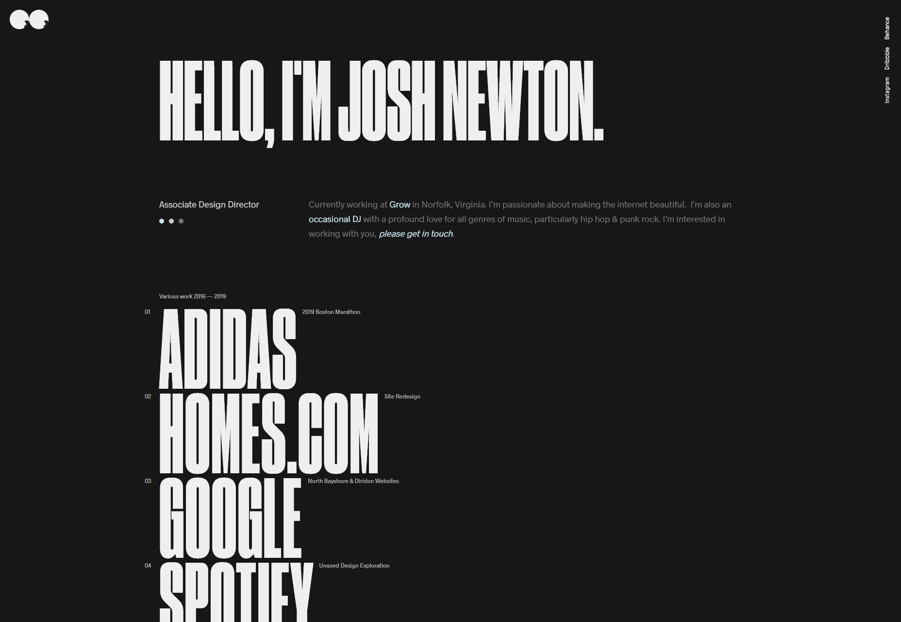 20 Best New Portfolios, July 2019 07-josh