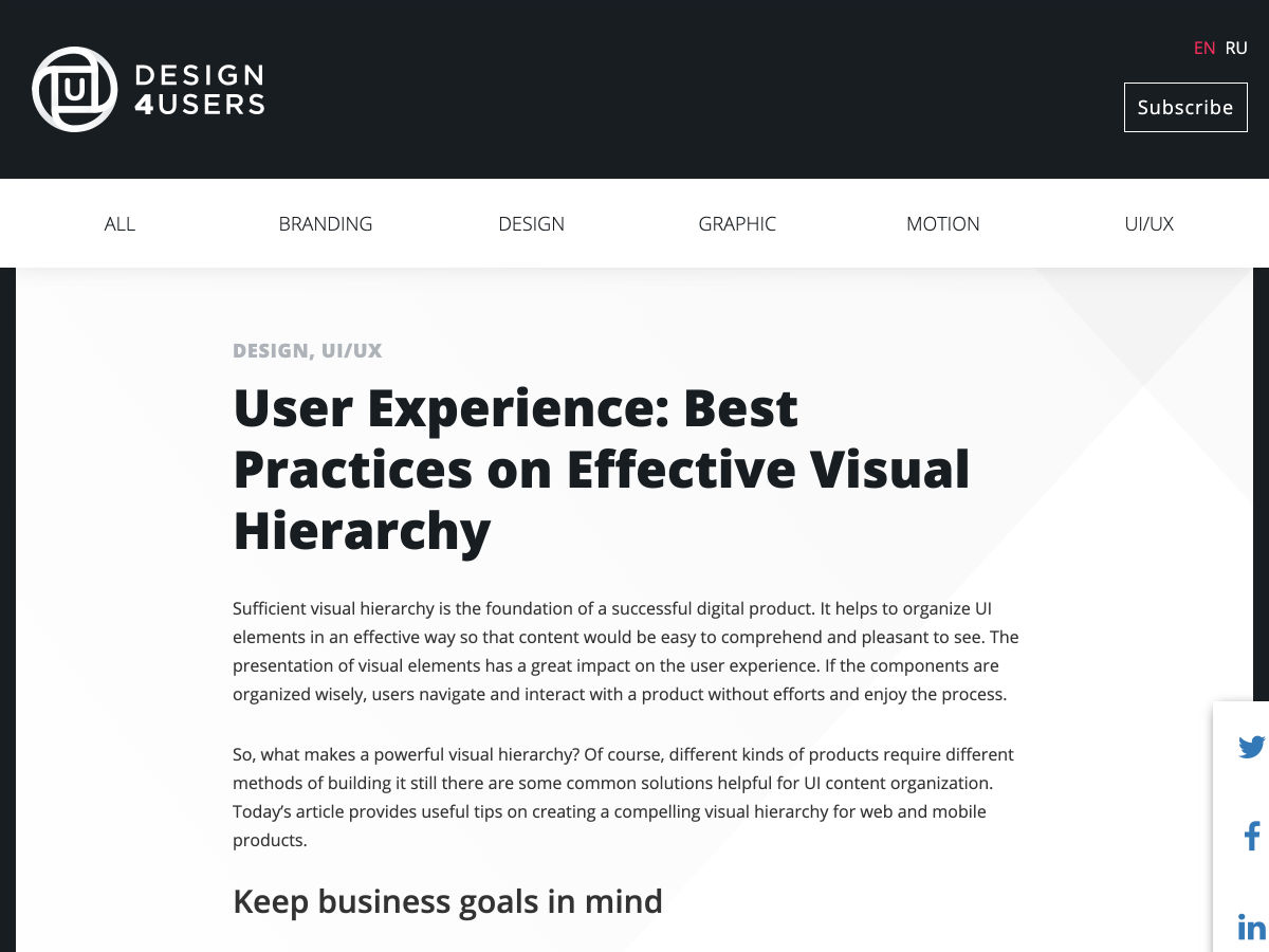 Popular design news of the week: July 1, 2019 - July 7, 2019 hierarchy 3