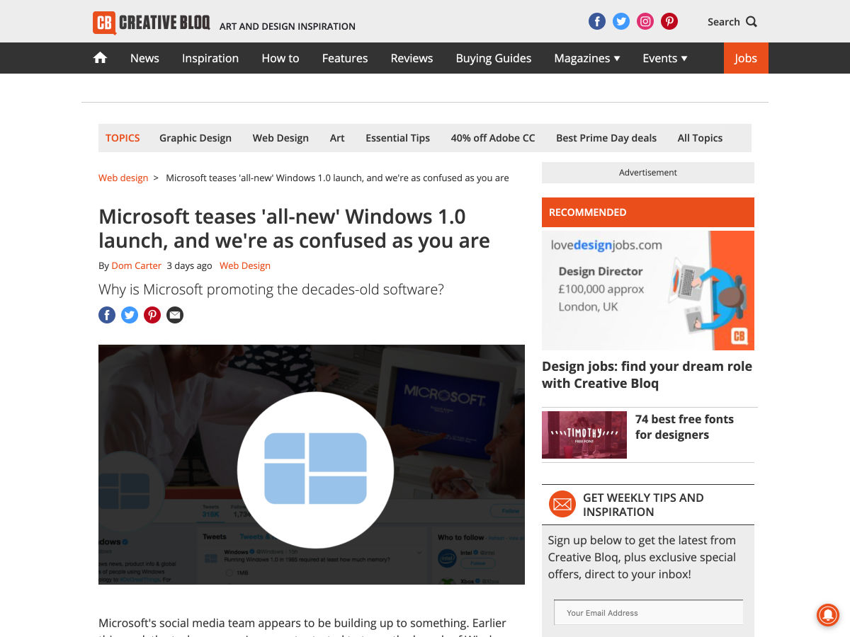 Popular design news of the week: July 1, 2019 - July 7, 2019 windows 1