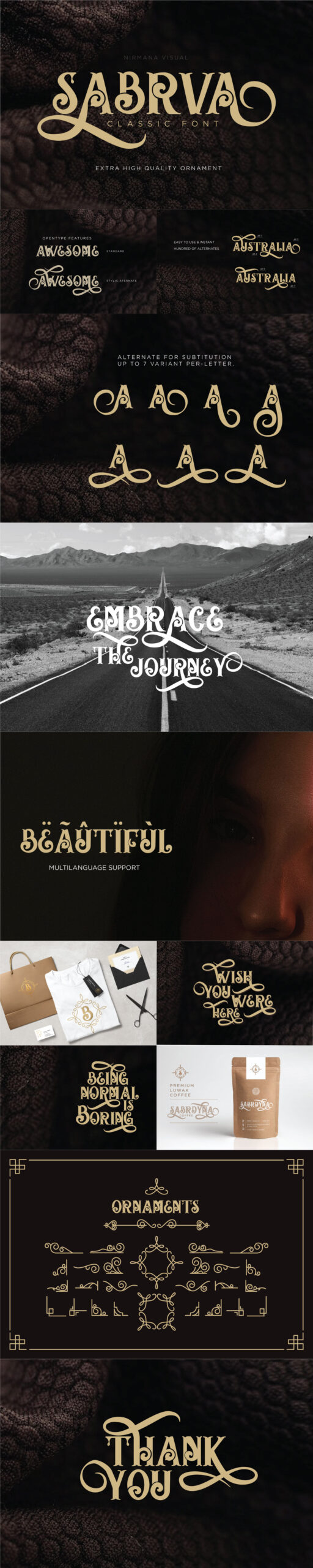Free Download: Sabrva Classic Font sss