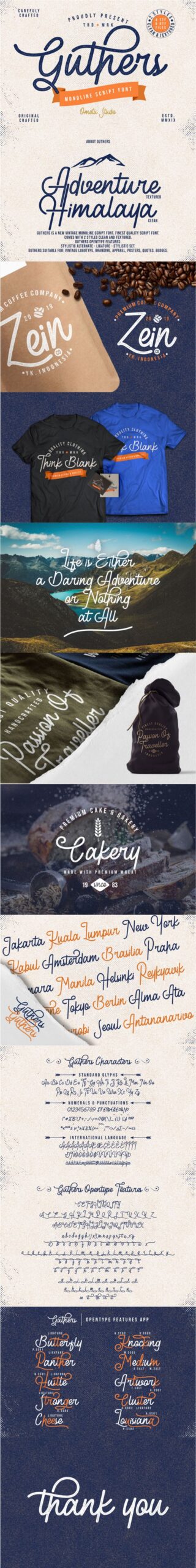 Free Download: Guthers Font hjklojbjhv