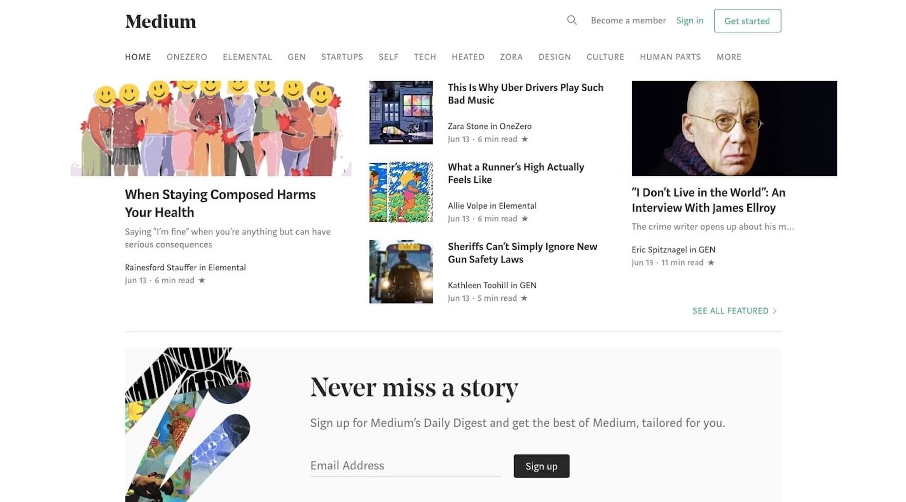 Is Medium in a Downward Spiral? Medium
