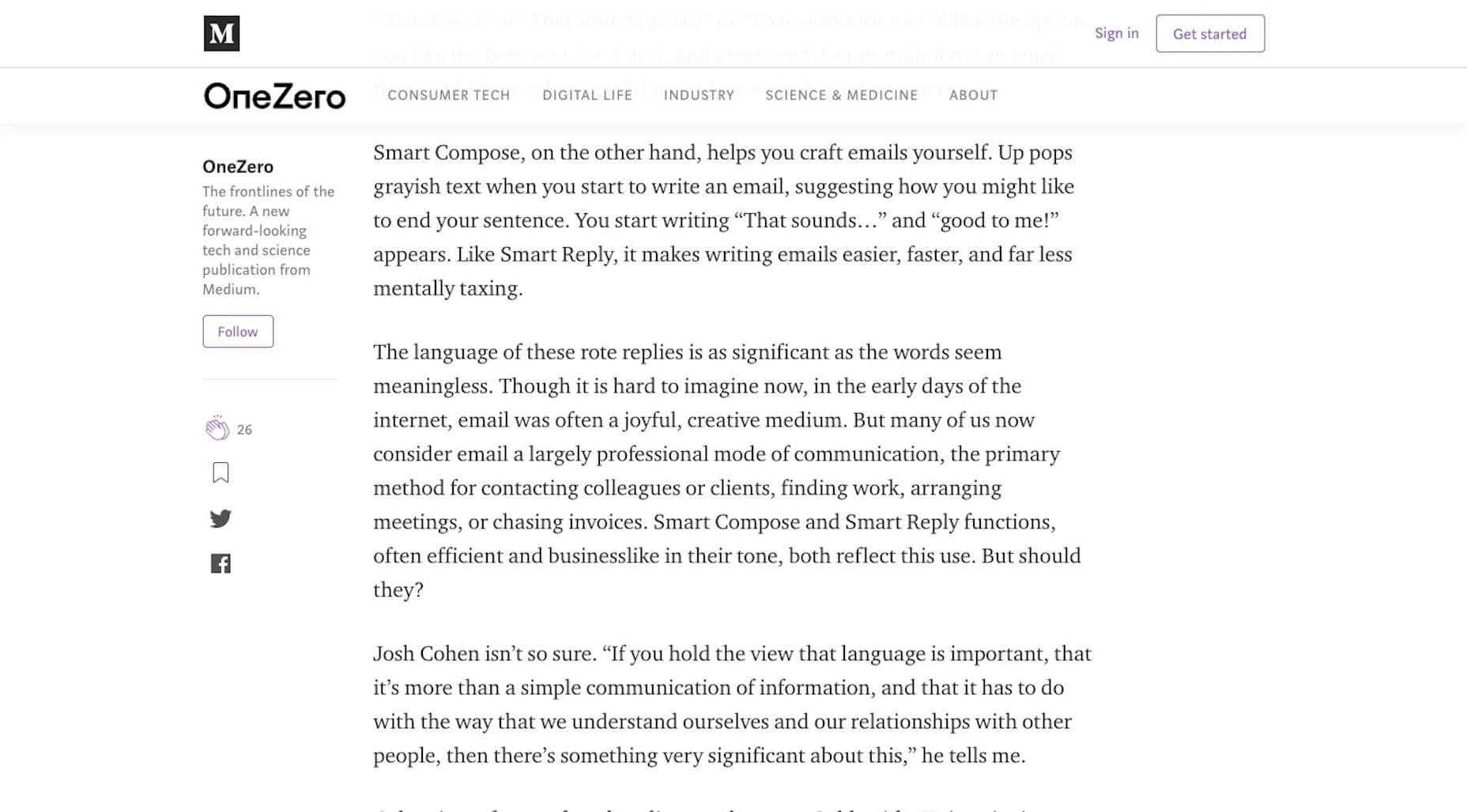Is Medium in a Downward Spiral? Medium Engagement