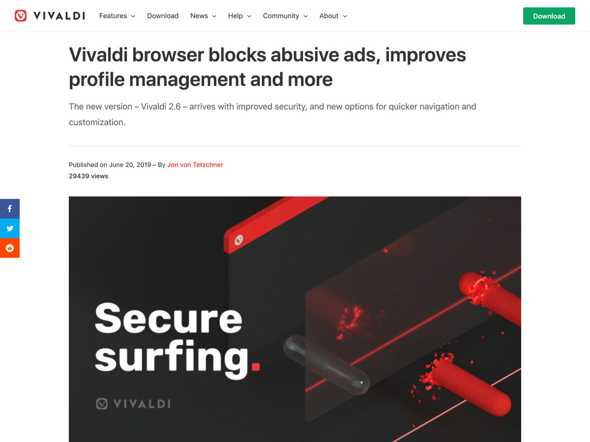 Popular design news of the week: June 17, 2019 - June 23, 2019 vivaldi