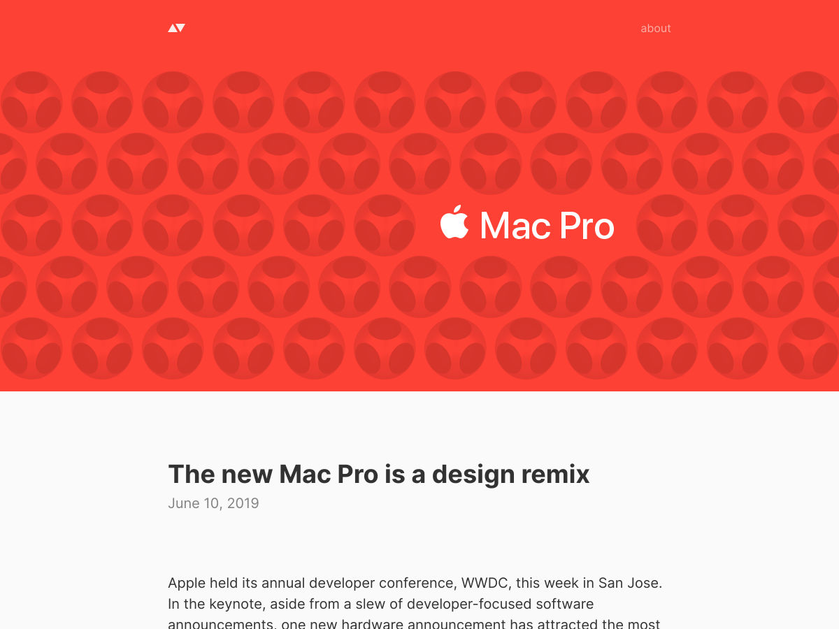 Popular design news of the week: June 10, 2019 - June 16, 2019 macpro