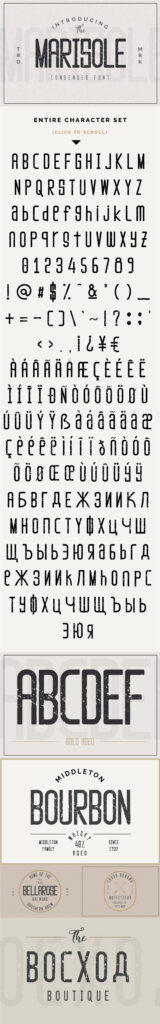 Free Download: Marisole Condensed Font