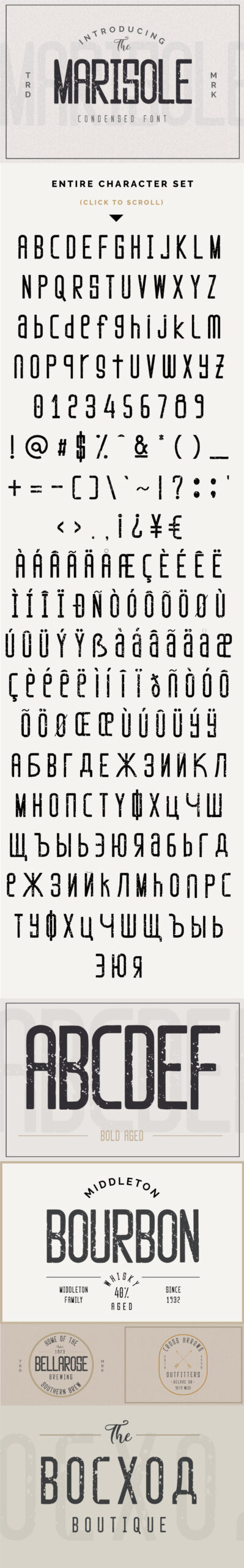 Free Download: Marisole Condensed Font m-mare