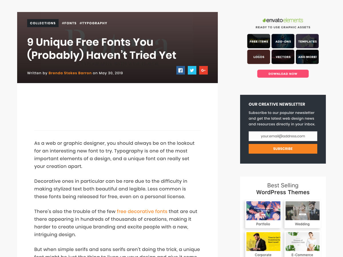 Popular design news of the week: May 27, 2019 - June 2, 2019 freefonts 1