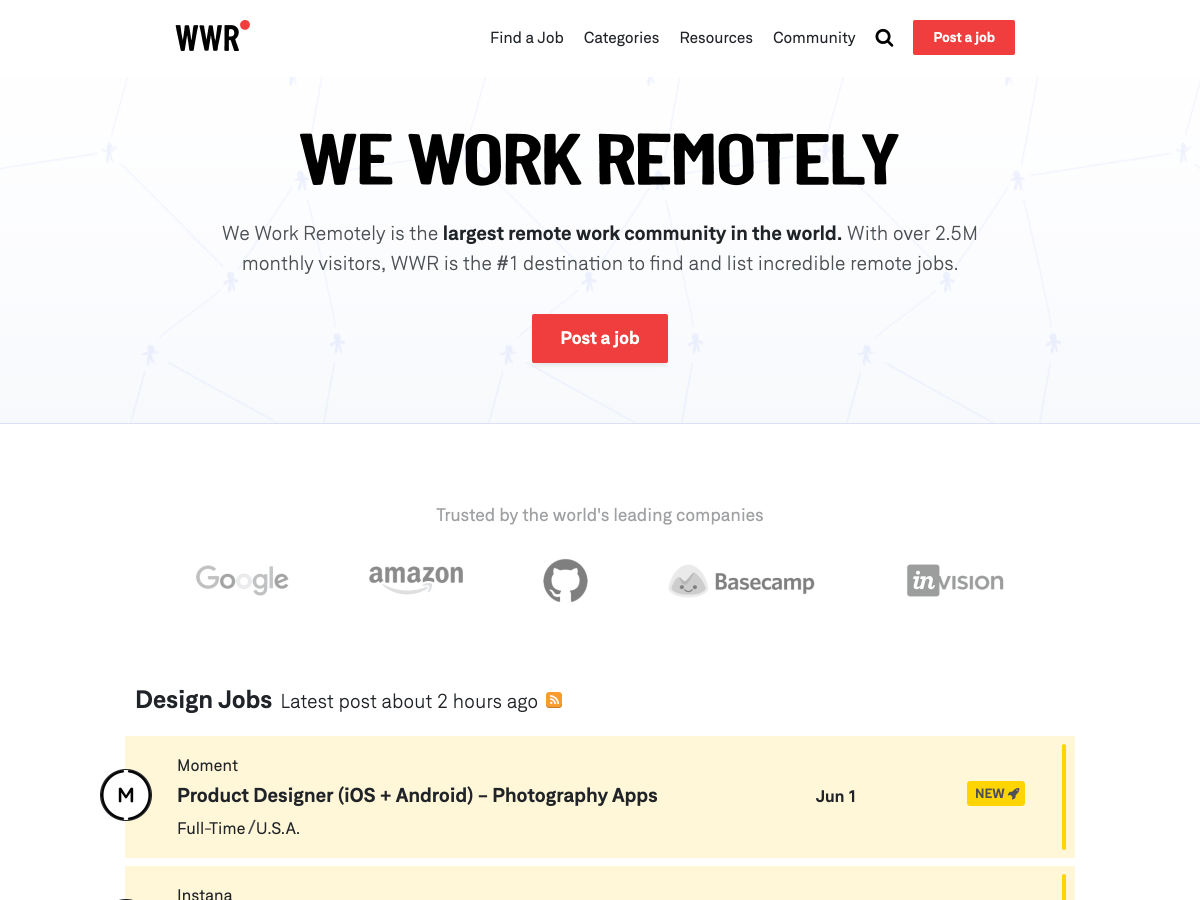 Popular design news of the week: May 27, 2019 - June 2, 2019 weworkremotely