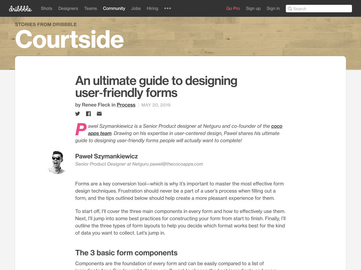 Popular design news of the week: May 20, 2019 - May 26, 2019 forms 2