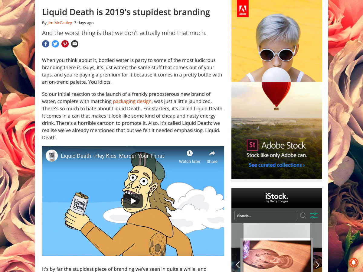 Popular design news of the week: May 6, 2019 - May 12, 2019 liquiddeath