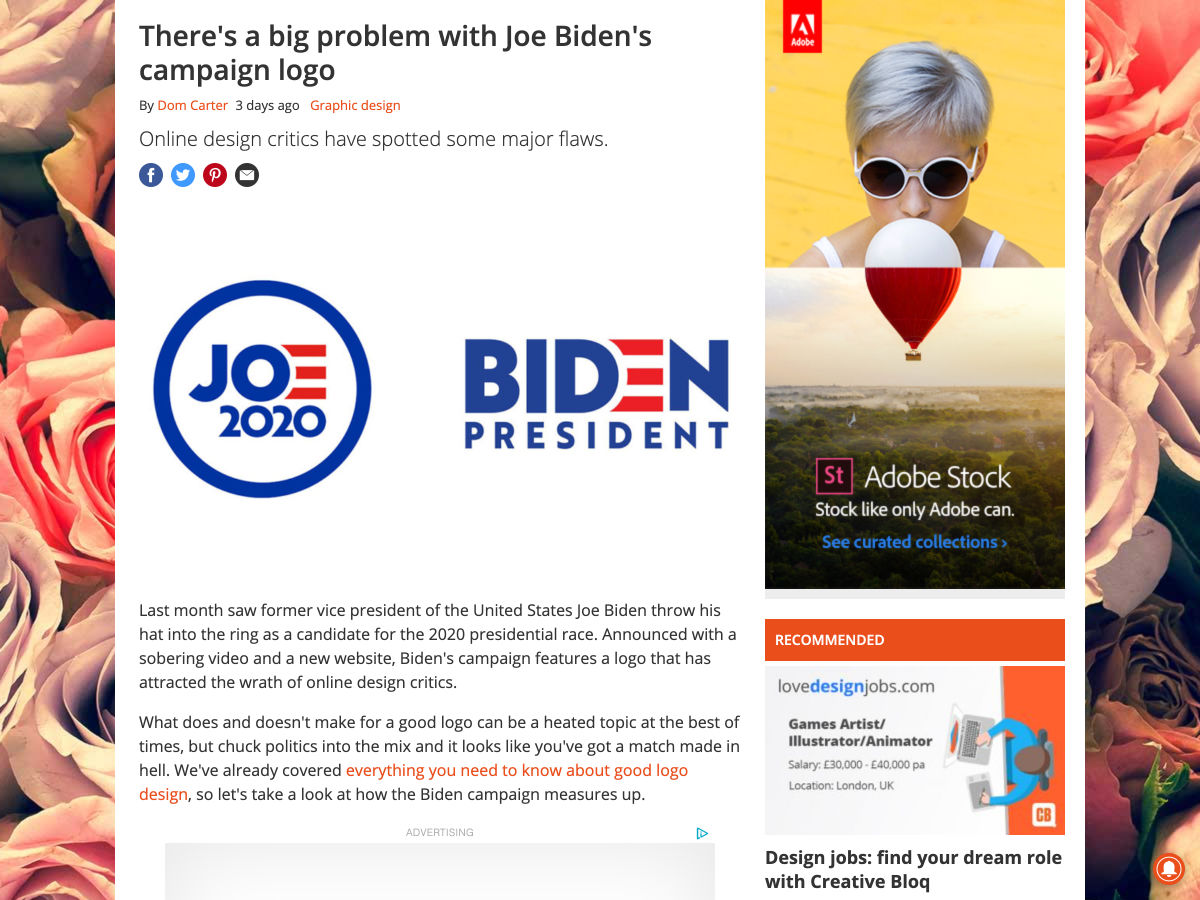 Popular design news of the week: April 29, 2019 - May 5, 2019 biden 1