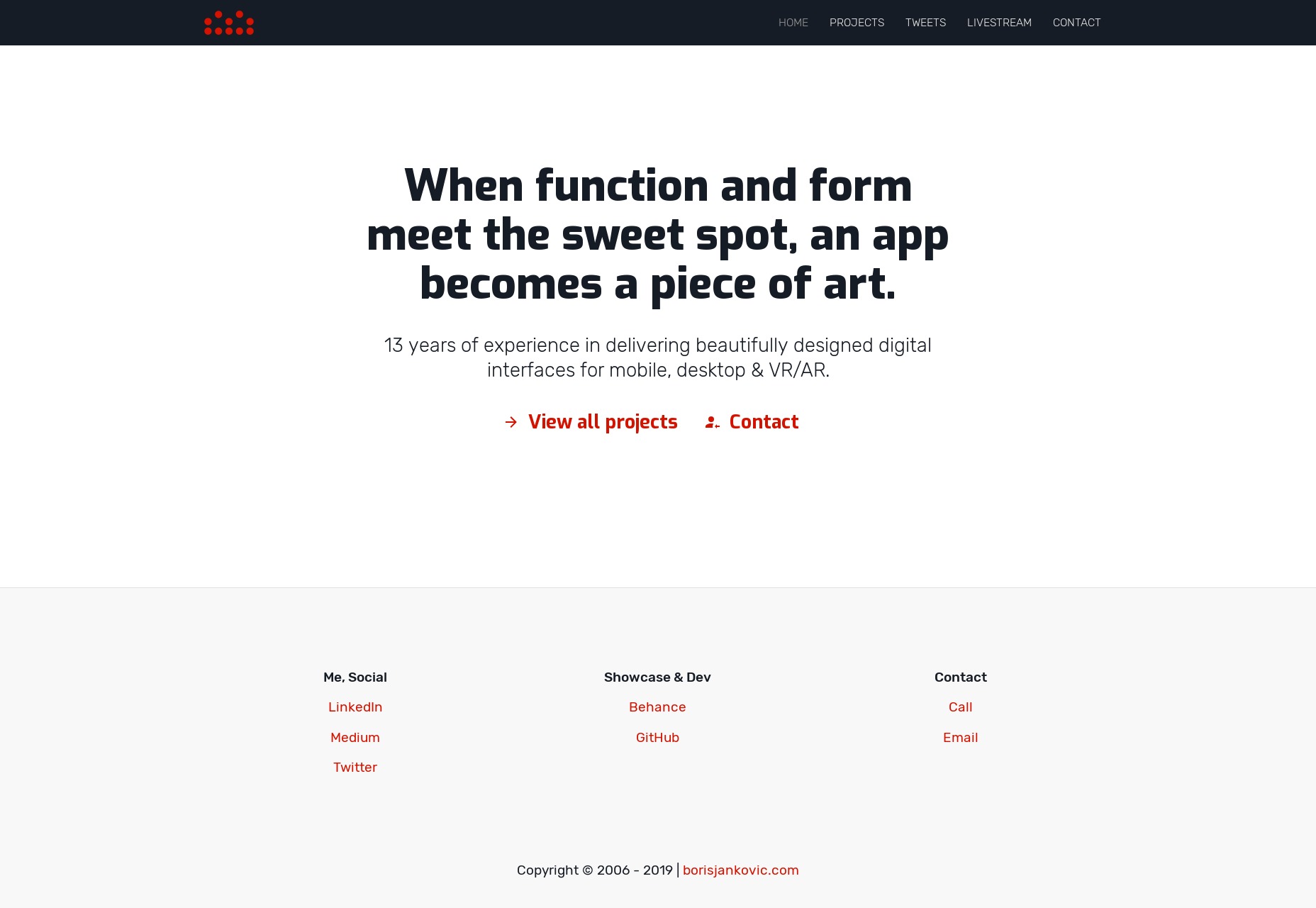 20 Best New Portfolios, April 2019 19-boris