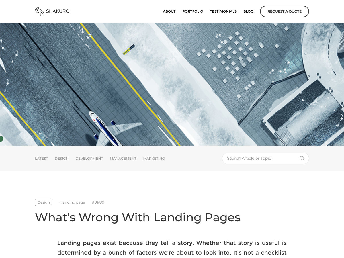 Popular design news of the week: April 1, 2019 - April 7, 2019 landingpages 1