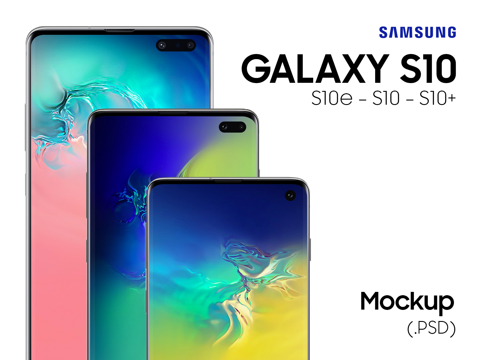Free Download: Samsung Galaxy S10 PSD Mockups samsung1