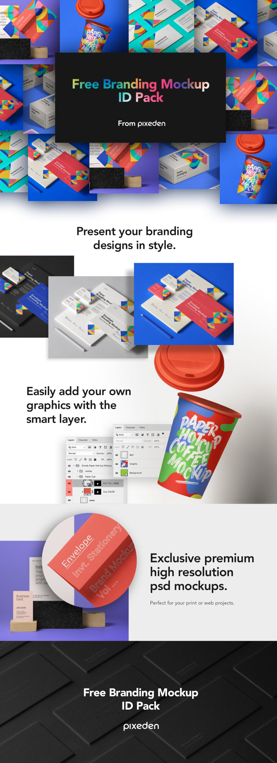 Free Download: Branding Mockup ID Pack from Pixeden pixeden2