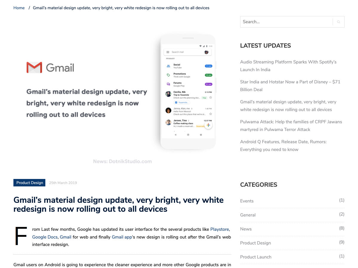 Popular design news of the week: March 25, 2019 - March 31, 2019 gmail 3