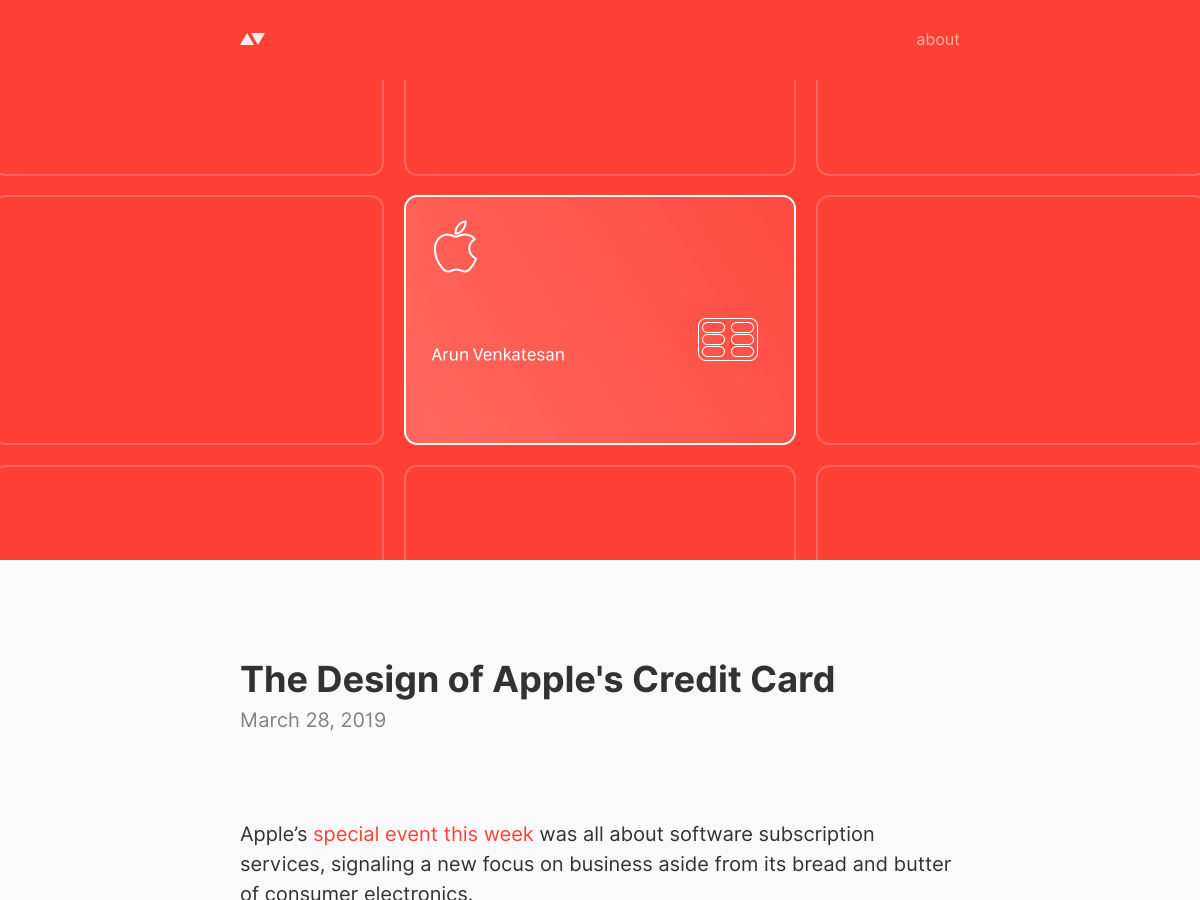 Popular design news of the week: March 25, 2019 - March 31, 2019 creditcard