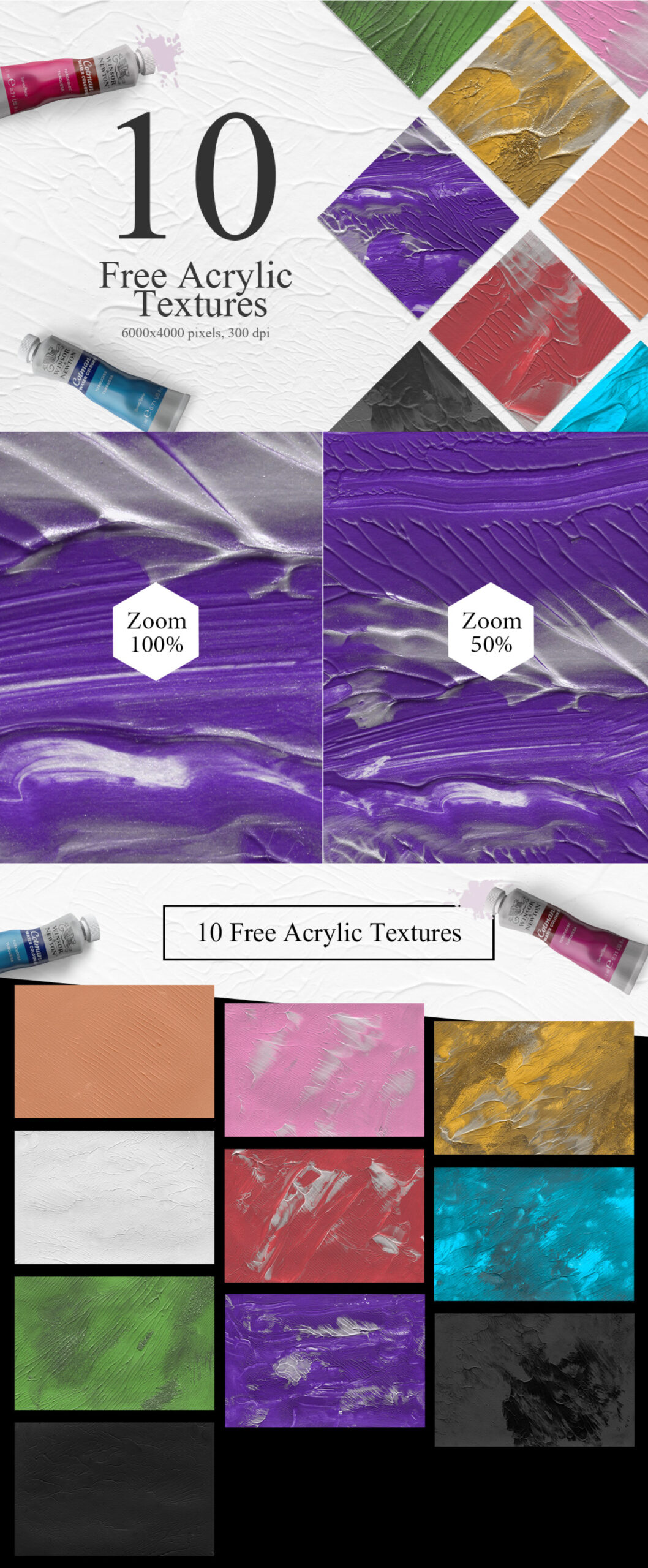 Free Download: 10 Unique Acrylic Textures 201d3973546179.5c0d7b960b1f6