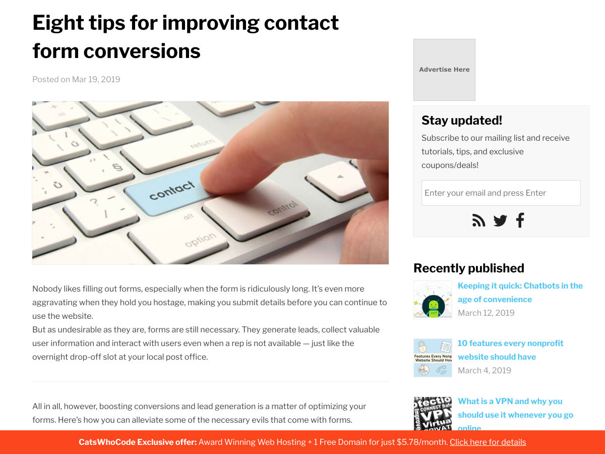 Popular design news of the week: March 18, 2019 - March 24, 2019 contactform