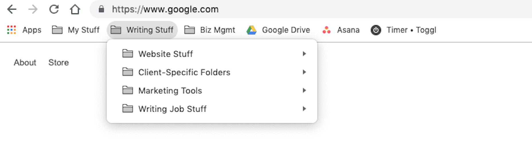 7 Spring Cleaning Essentials for Web Designers Bookmarks-Bar