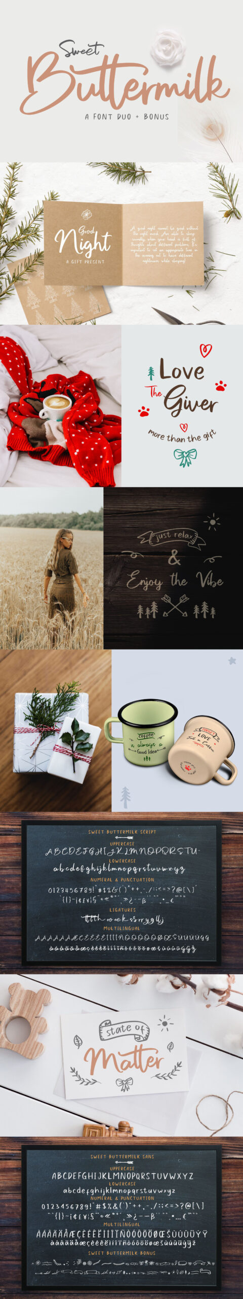Free Download: Sweet Buttermilk Font Preview Long