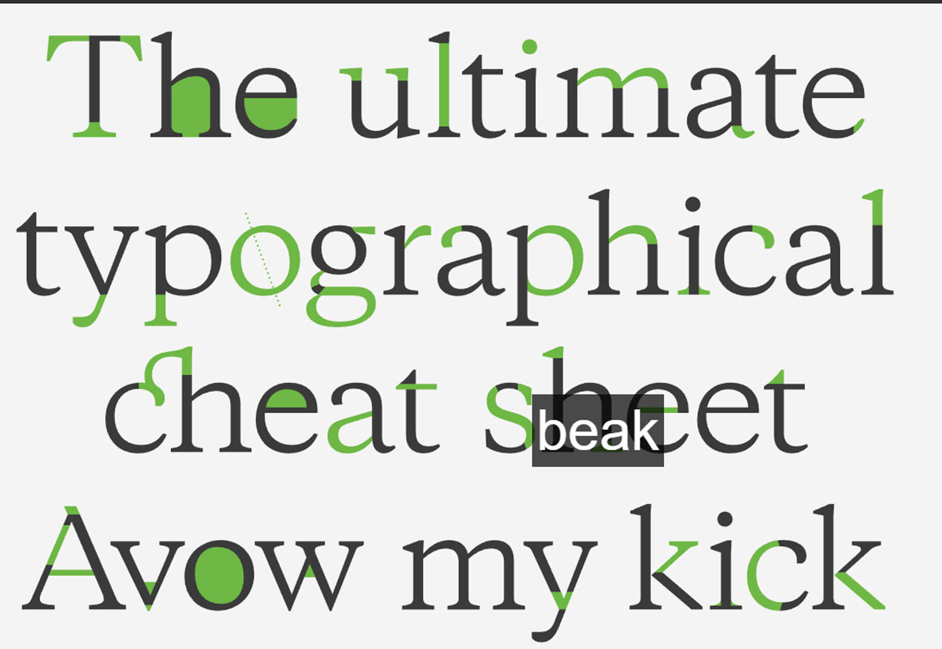 What’s New For Designers, March 2019 type-cheat