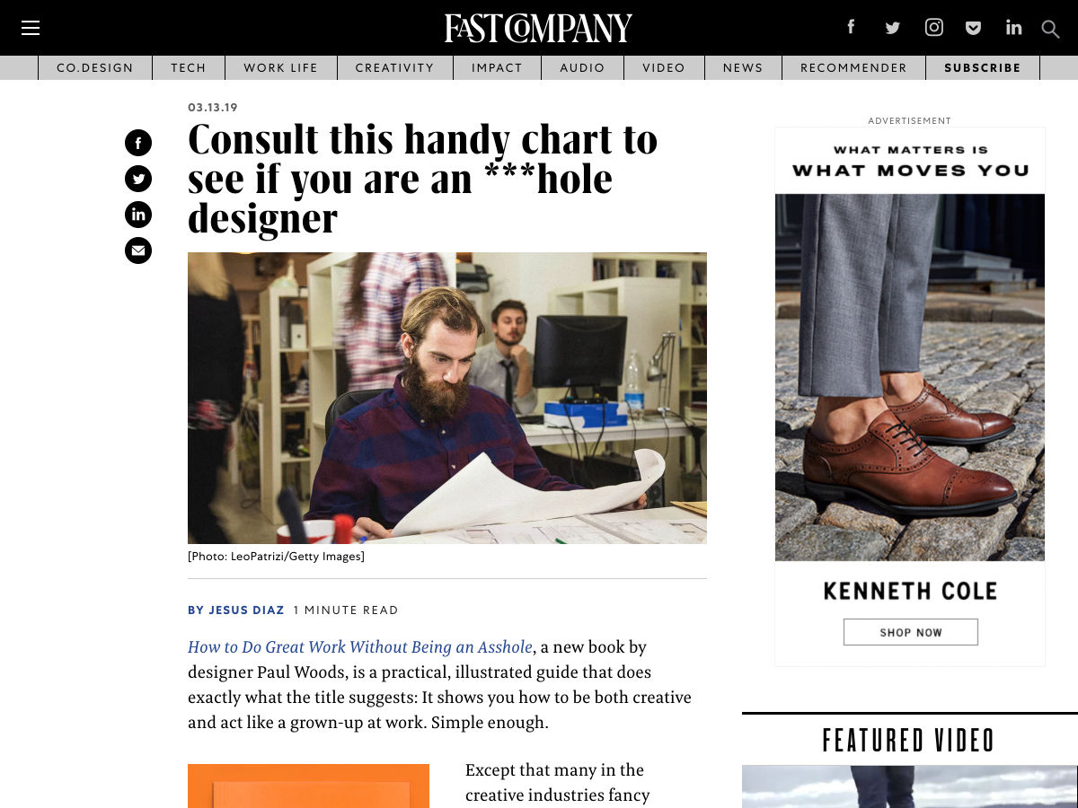 Popular design news of the week: March 11, 2019 - March 17, 2019 asshole