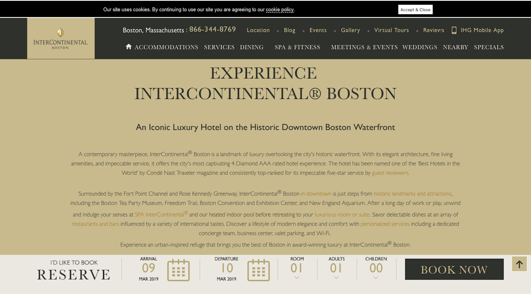 Enhancing Website Design with UX Writing Intercontinental Boston