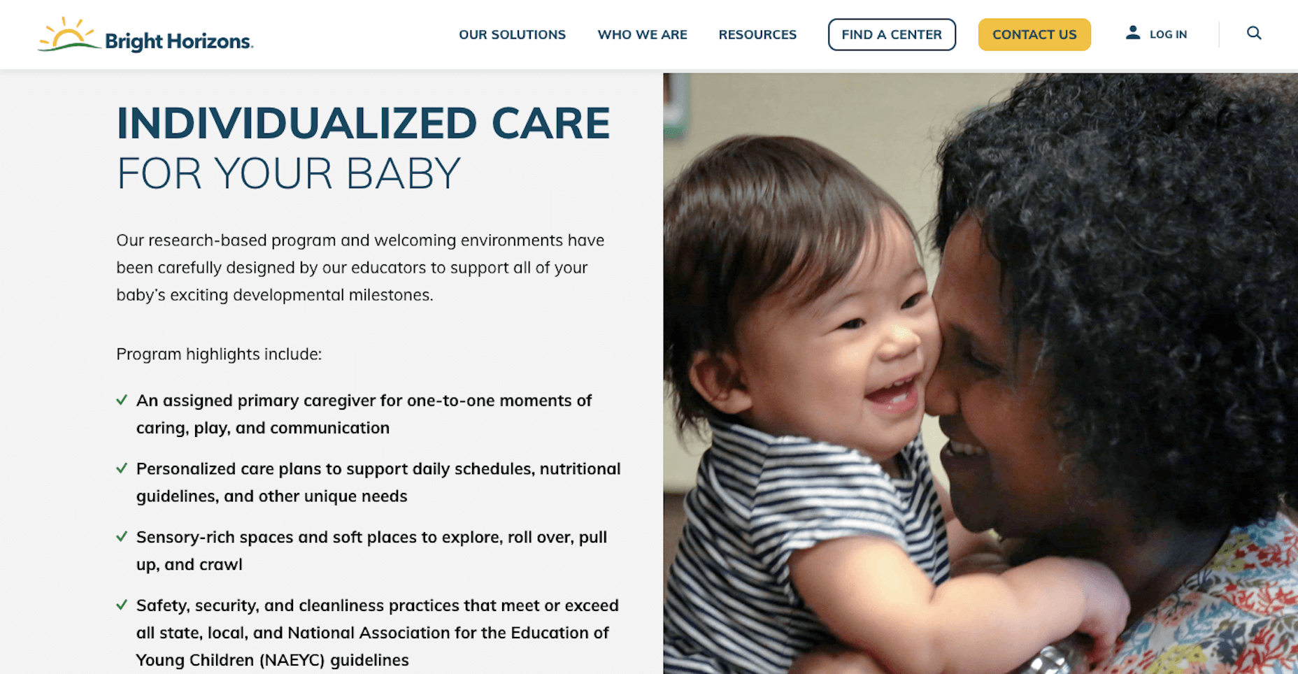 Enhancing Website Design with UX Writing Bright Horizons