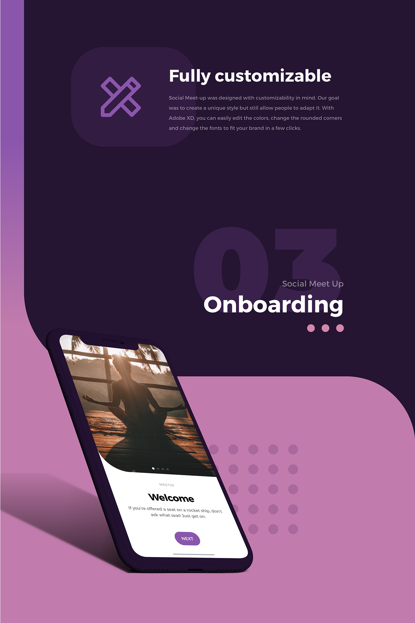 Free Download: Social Meet Up UI Kit for Adobe XD d7744372907227.5c1c38502e0a4