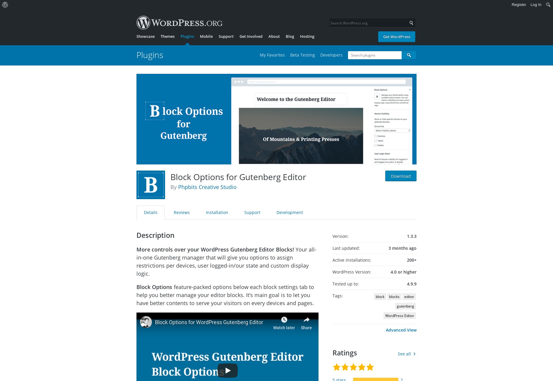 17 Plugins, Tutorials, and Resources for Gutenberg 02-blockoptions