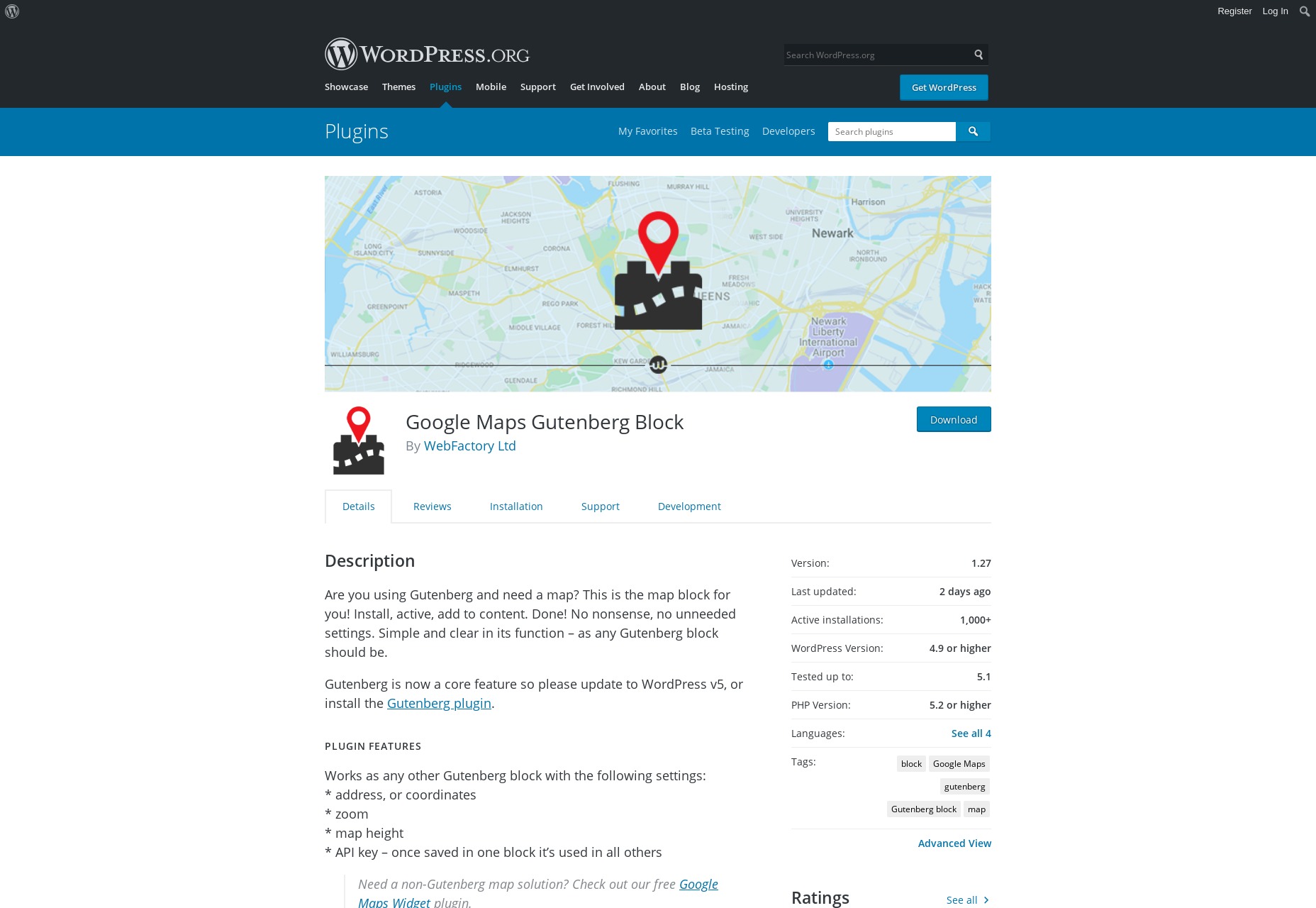 17 Plugins, Tutorials, and Resources for Gutenberg 05-googlemap