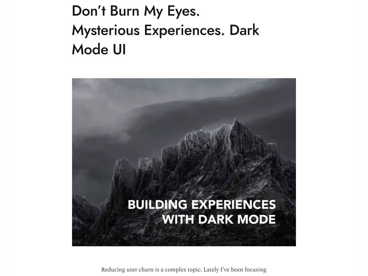 Popular design news of the week: February 18, 2019 - February 24, 2019 darkmode 9