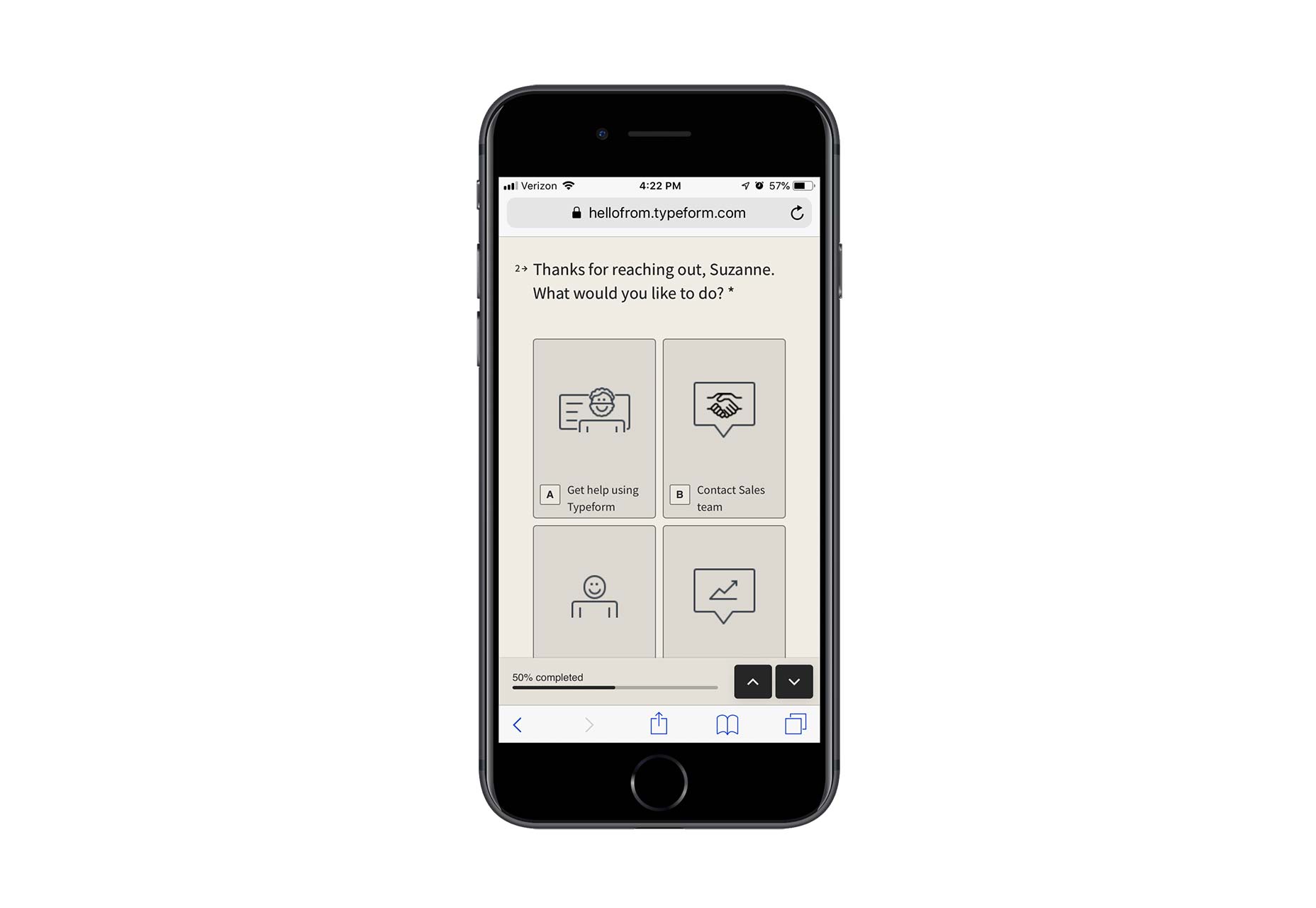 How to Increase Mobile Engagement with Simpler Contact Forms Typeform-2