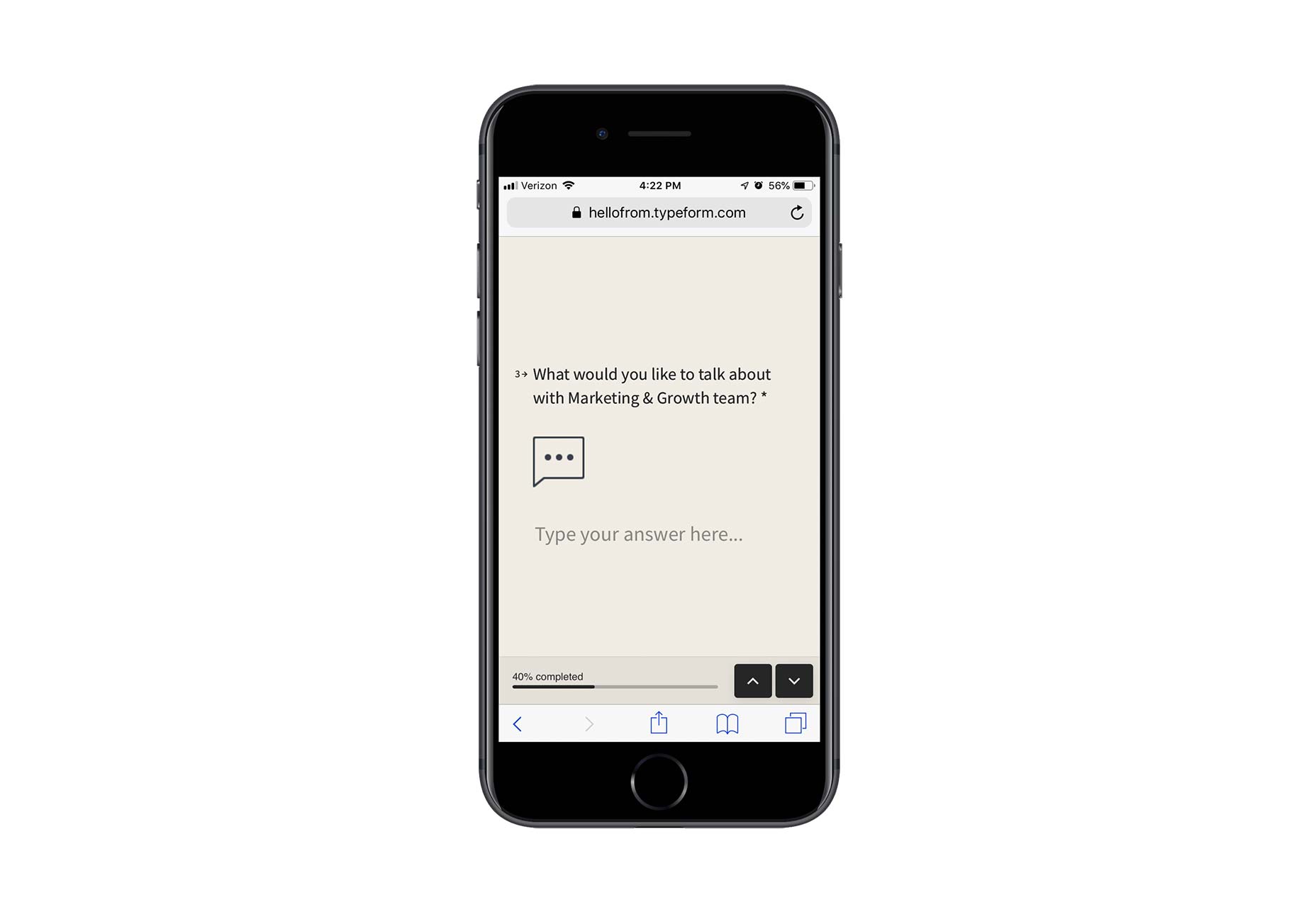 How to Increase Mobile Engagement with Simpler Contact Forms Typeform-3